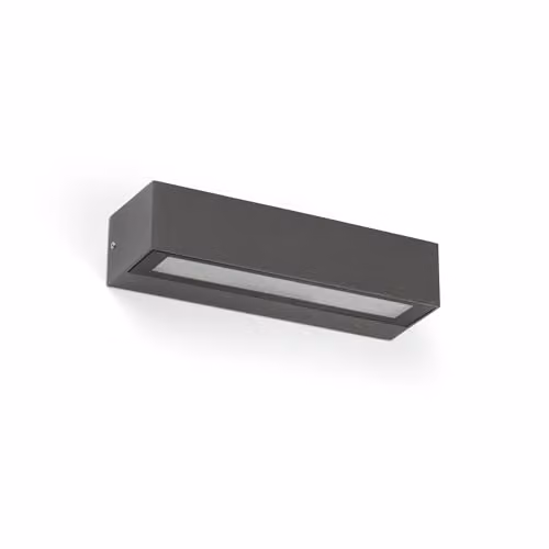 Netlighting Lako Integrated LED Outdoor Wall Light, Grey, 8W, 3000K Warm White, IP65