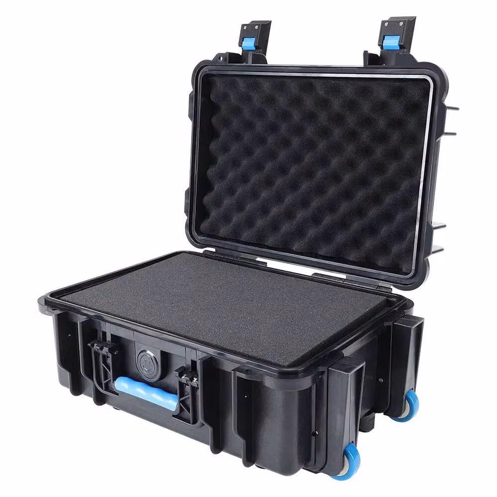 SPETLEK Waterproof Wheeled Rolling Travel Tool Box Hard Case in Black – 3