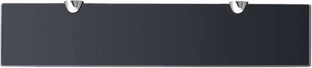 Berkfield Home Modern Black Glass Floating Wall Mounted Shelf