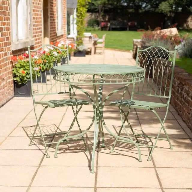 Ascalon Design Ltd Hampton 3pc Bistro Set in Green – 1