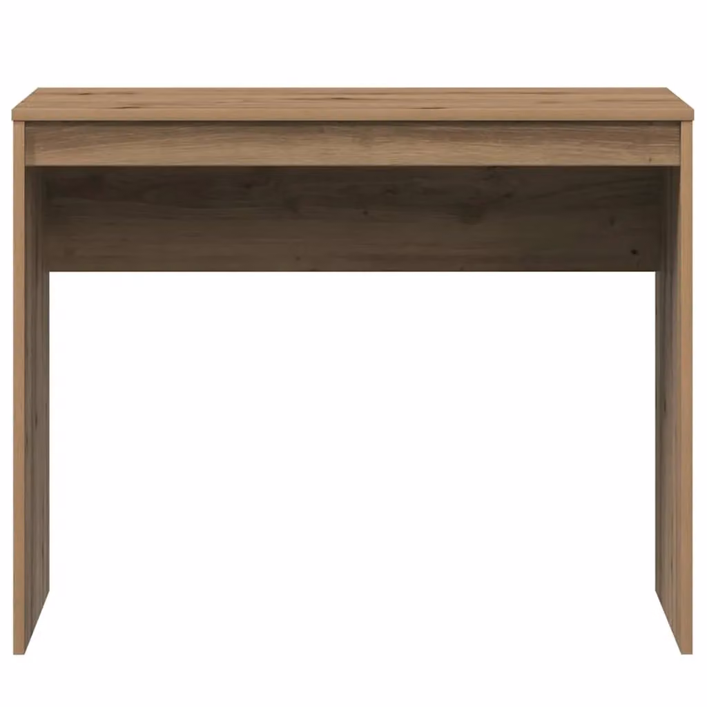 Berkfield Artisan Oak Computer Desk in Brown, W/D/H: 90 x 40 x 72 cm – 4