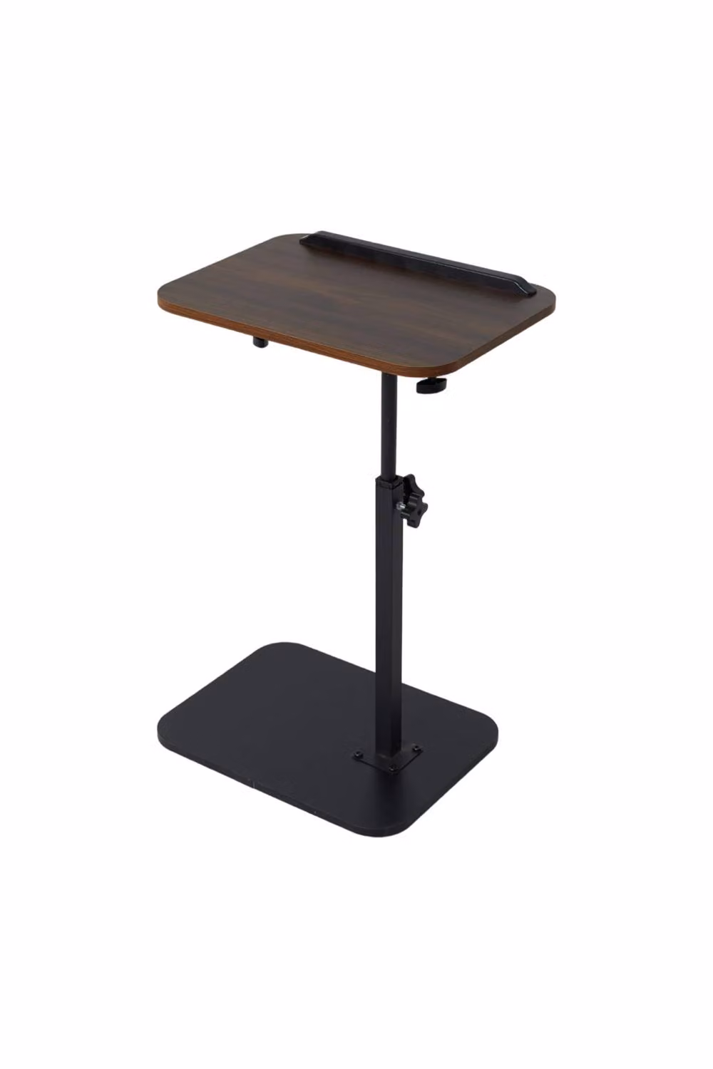 H&O Direct Adjustable Height Side Table with Tilting and Rotating Top in Walnut – 3