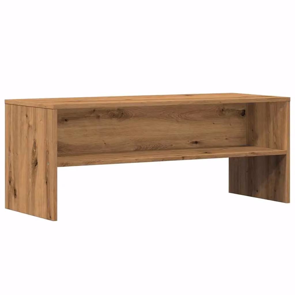 Berkfield Home Artisan Oak TV Cabinet in Brown, W/D/H: 100 x 40 x 40 cm – 2
