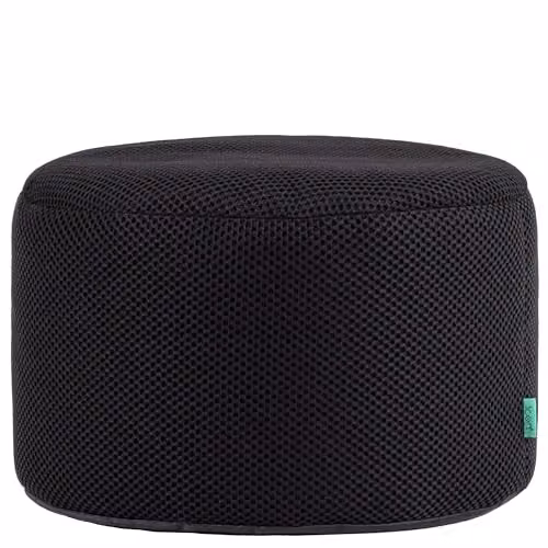 icon Mesh Gaming Bean Bag and Footstool with Filling in Black – 4
