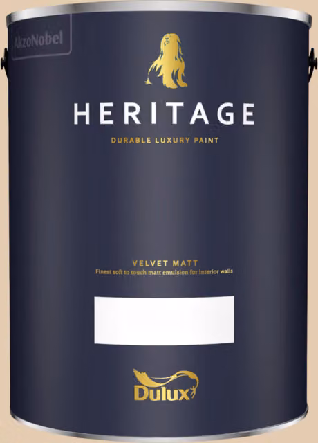 Dulux Trade Heritage Matt Dispersion Paint in Pearl Barley, 5 l