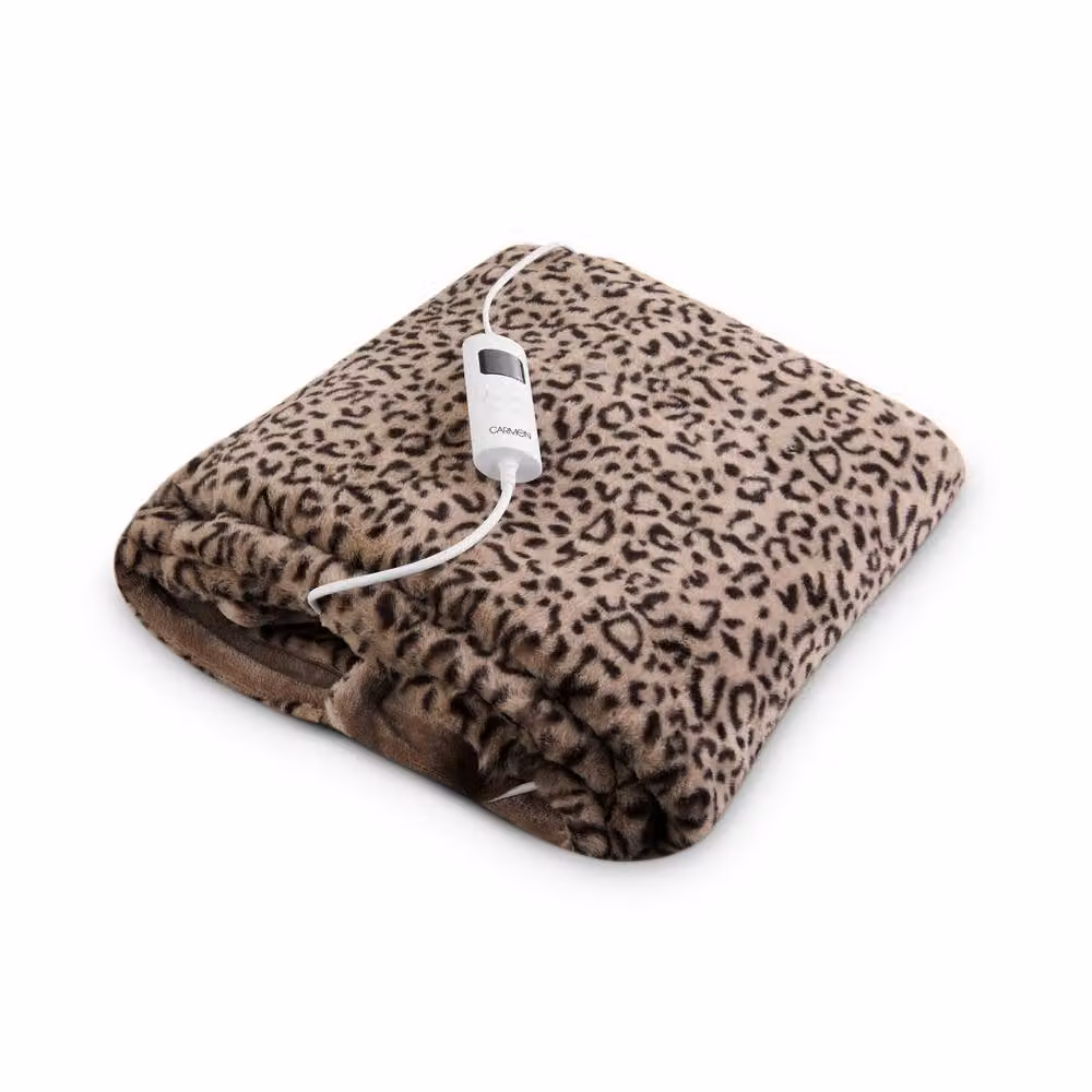 Carmen Double Electric Fleece and Faux Fur Over Blanket in Multicolour – 2