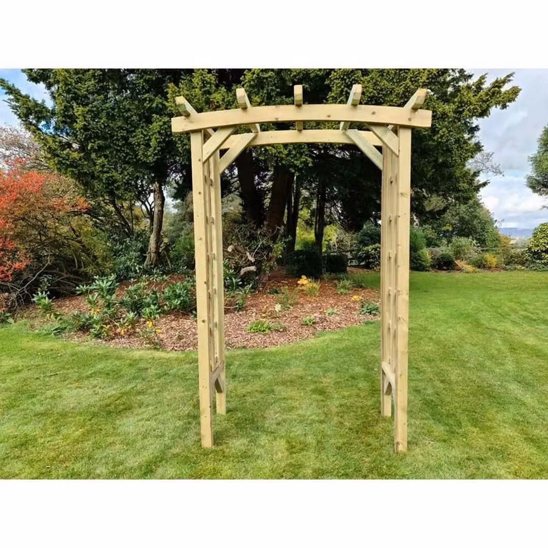 Churnet Valley Garden Furniture Ltd Ivy 3ft Wooden Arch in Brown, W: 90 cm, D: 50 cm, H: 210 cm – 2