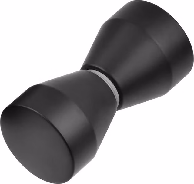 Nes Home Cone Black Aluminium Shower Door Knob Handle