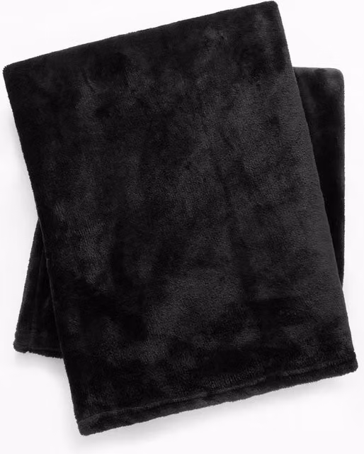 Brentfords Black Flannel Fleece Throw Blanket, W/D/H: 120 x 150 cm – 7