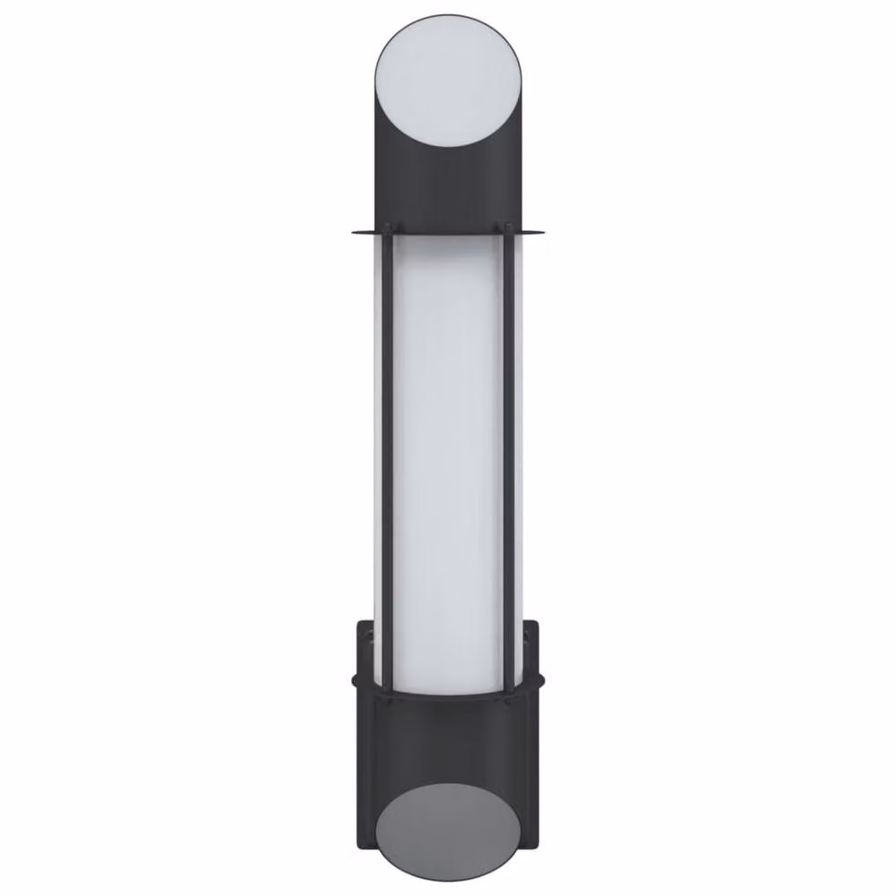 Berkfield Home Modern Black Stainless Steel Outdoor Wall Lights, 2 Pack – 3