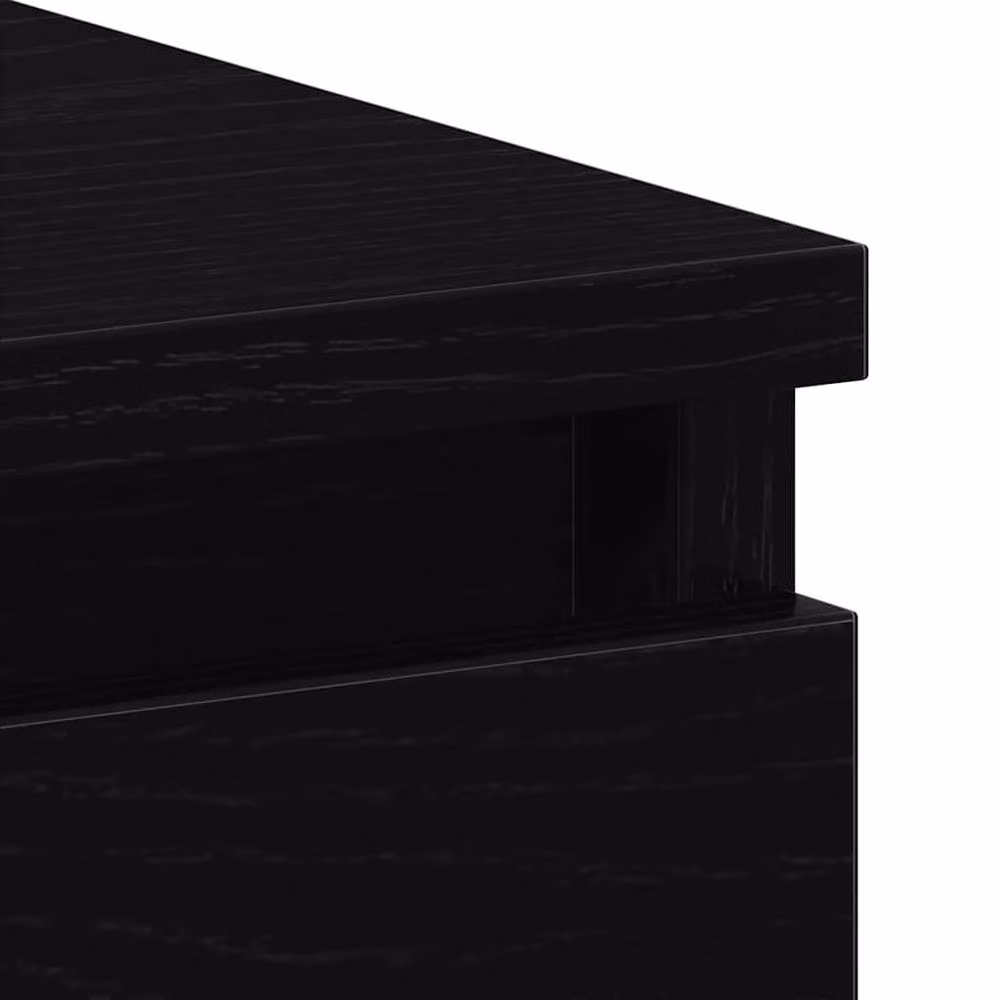 Berkfield Home Modern Black Oak Writing Desk, W/D/H: 90 x 45 x 76 cm – 5