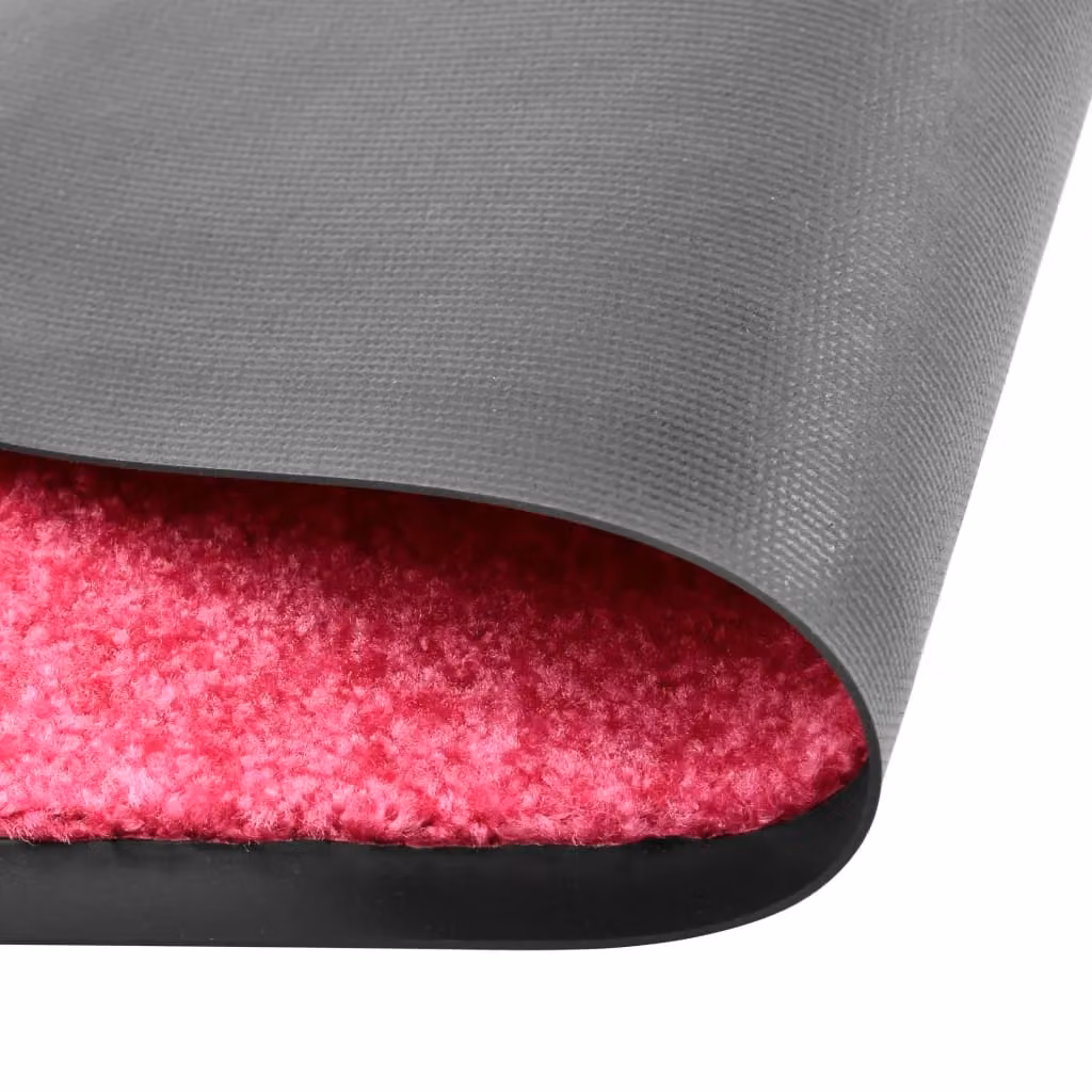Berkfield Home Washable Non-Slip Pink Doormat, W/D/H: 120 x 90 cm – 2