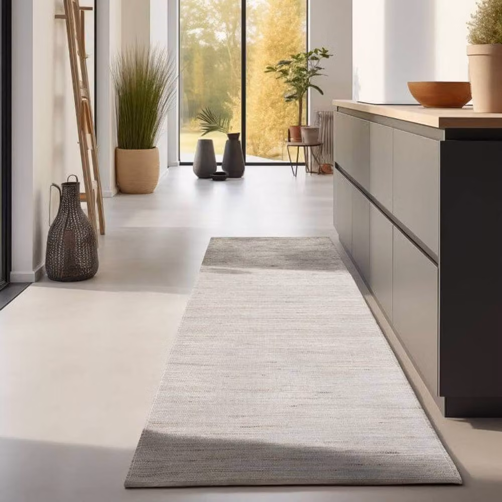 THE RUGS Dhaka Handloom Woven Jute, Wool and Cotton Rug in Beige, W: 60 cm, D: 90 cm – 2