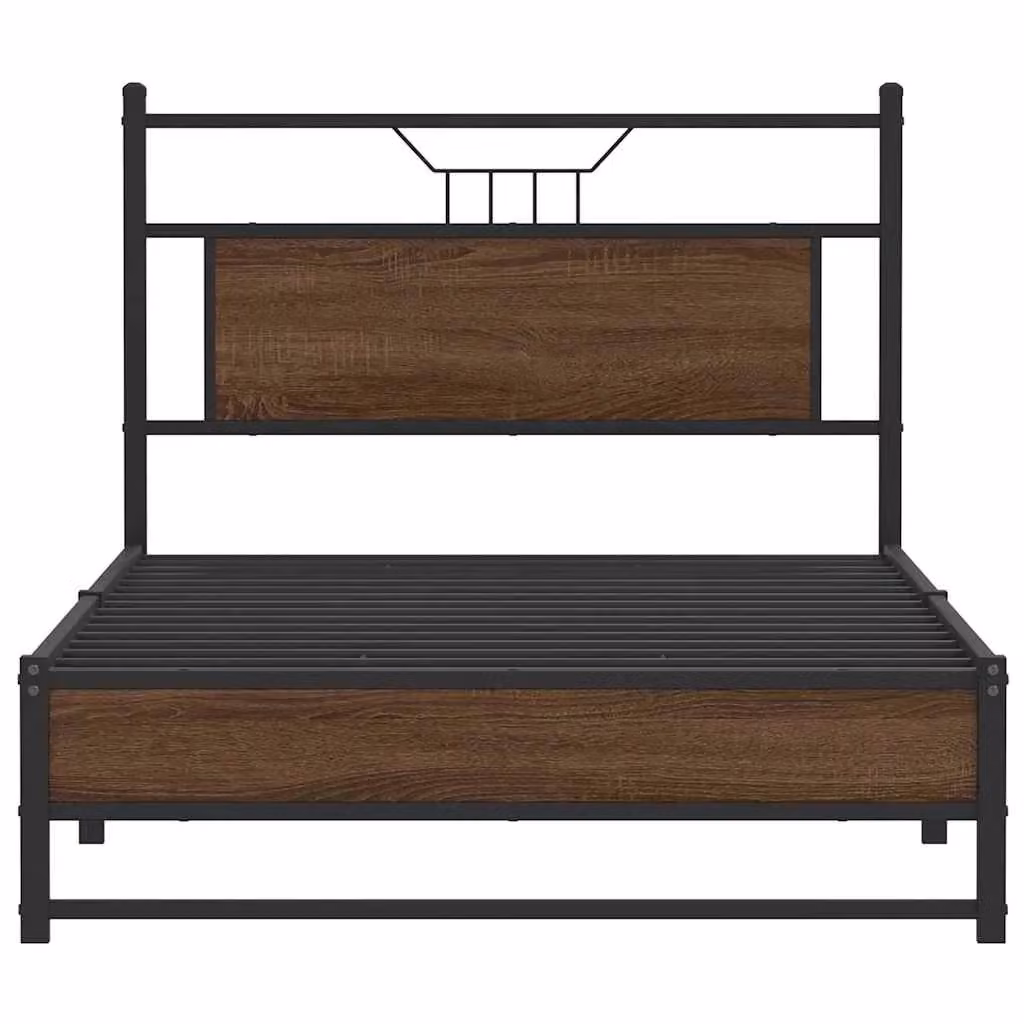 Berkfield Home Brown Oak Bed Frame with Drawers, W: 100 cm, L: 200 cm – 4