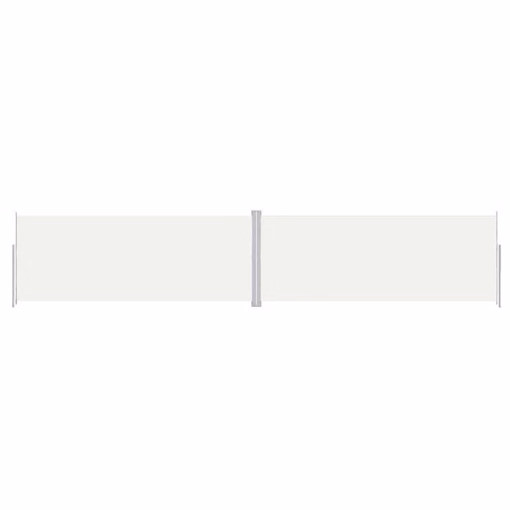 Berkfield Home Retractable Side Awning in Cream, W/D/H: 1000 x 200 cm – 2