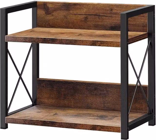 Kelvenix Rustic Wooden Coffee Station Organizer in Brown – 1