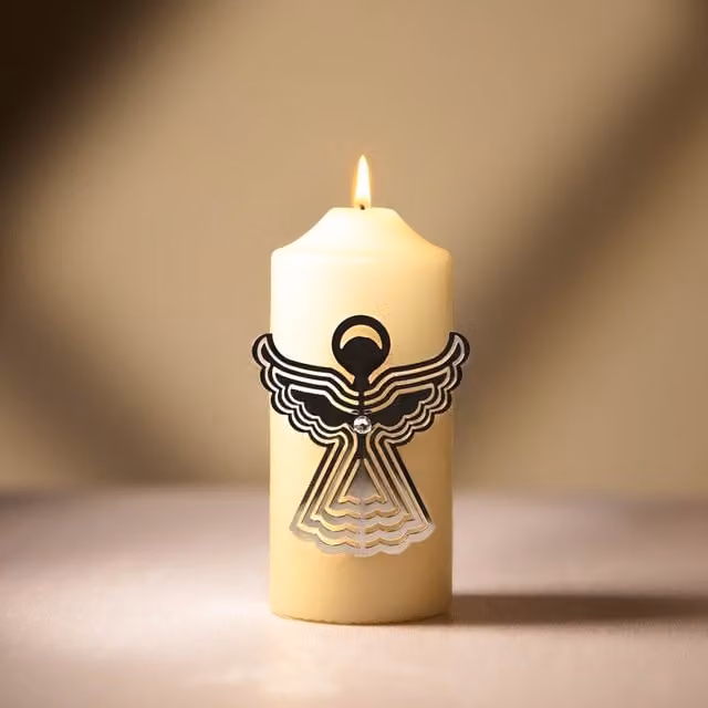 Marco Paul Silver Metal Candle Pins, Height: 8 cm