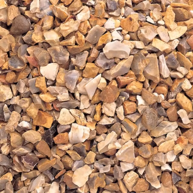 Unbranded 10mm Golden Ornamental Garden Gravel, 20kg per Bag (Pack of 10)