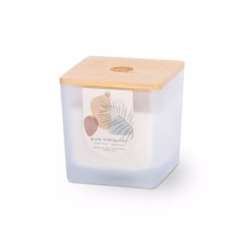 Heart & Home Restore Large Luxury Soy Blend Candle in Pure Tranquility, White