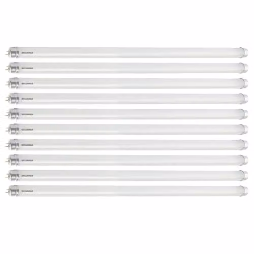 SYLVANIA Toledo NEOS T8 G13 LED Tube Light, 2ft, 900 Lumens, 6500K Daylight, Pack of 10