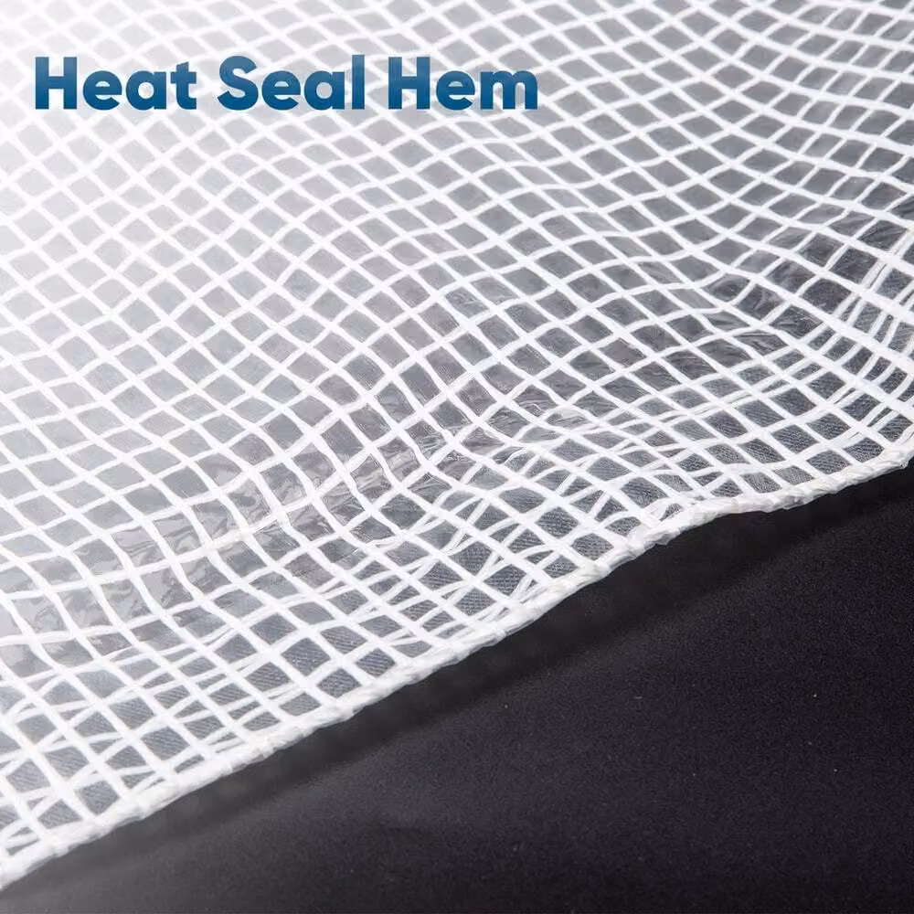 NESTLUNE Transparent Waterproof Heavy-Duty Tarpaulin with Eyelets, W 300 cm x D 300 cm x H 300 cm – 3