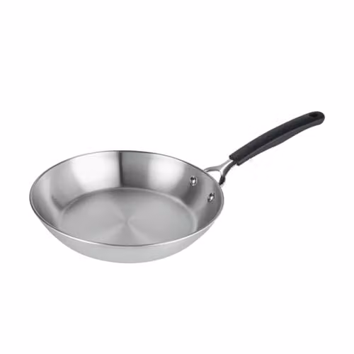 Prestige Uncoated Stainless Steel Frying Pan, Silver, 29 cm