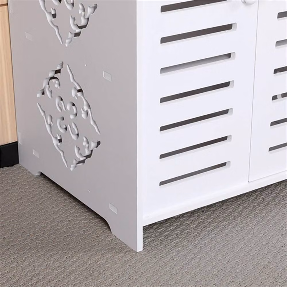 SPETLEK 5 Tier Wooden Shoe Rack Storage Shelf Organiser in White – 2