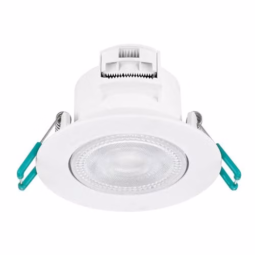 SYLVANIA SylSpot LED Recessed Spotlight, 4.8W, Cool White, IP44, White, Pack of 3
