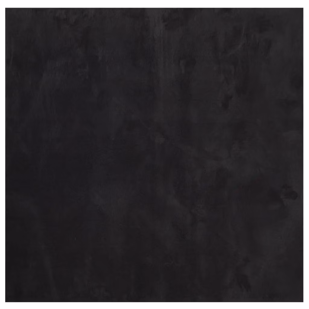 Berkfield Home HUARTE Square Short Pile Washable Rug in Black, 240 x 240 cm – 2