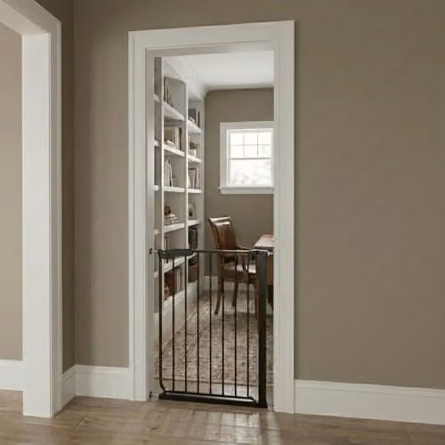 Safetots Super Narrow Black No-Drill Extendable Baby Stair Gate – 2