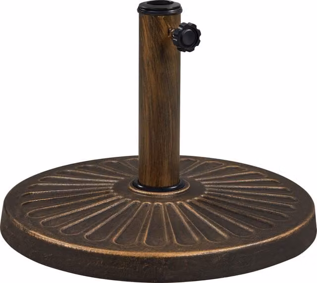 Yaheetech 10kg Round Parasol Umbrella Base Stand in Bronze