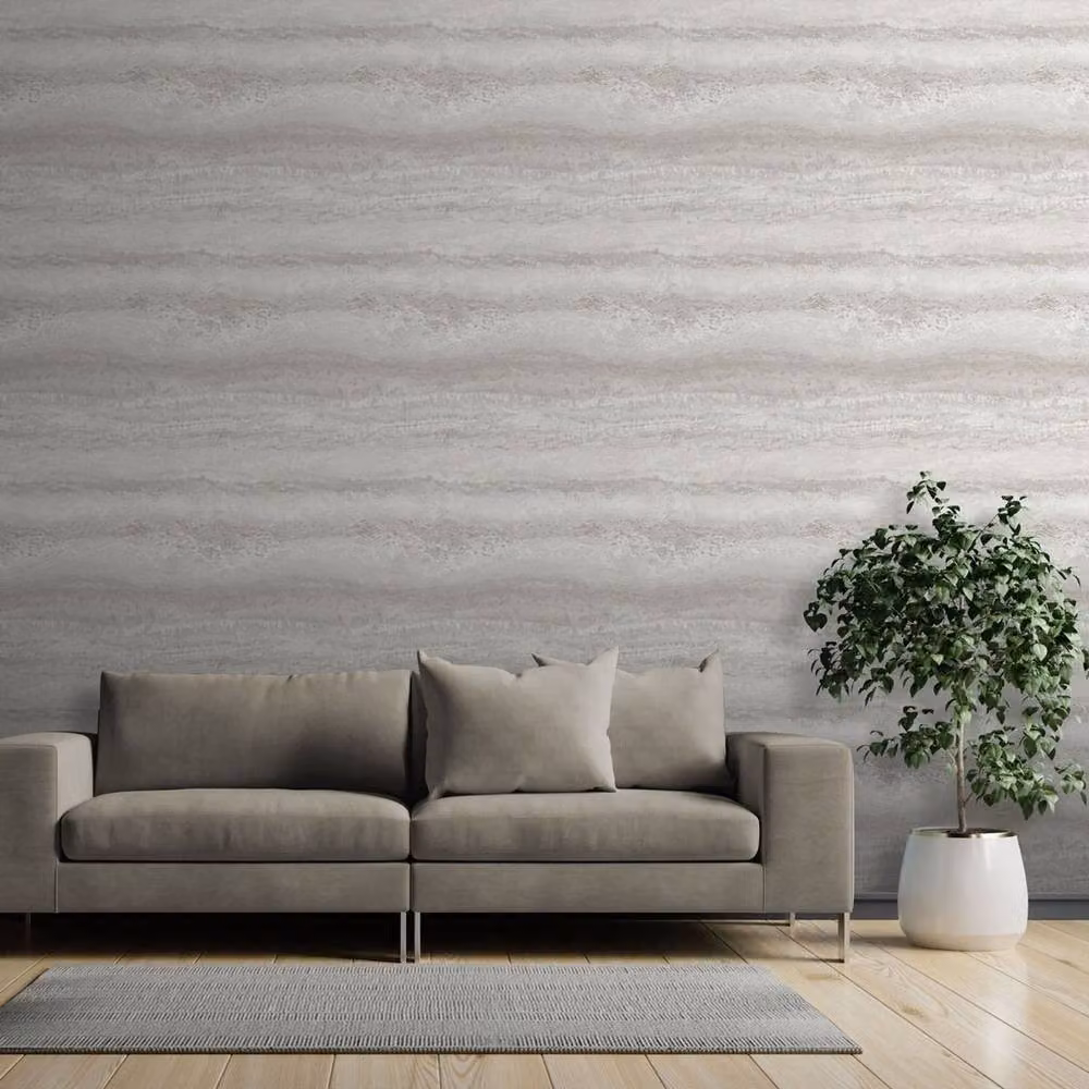 Muriva Semper Marble Abstract Wallpaper in Grey – 2