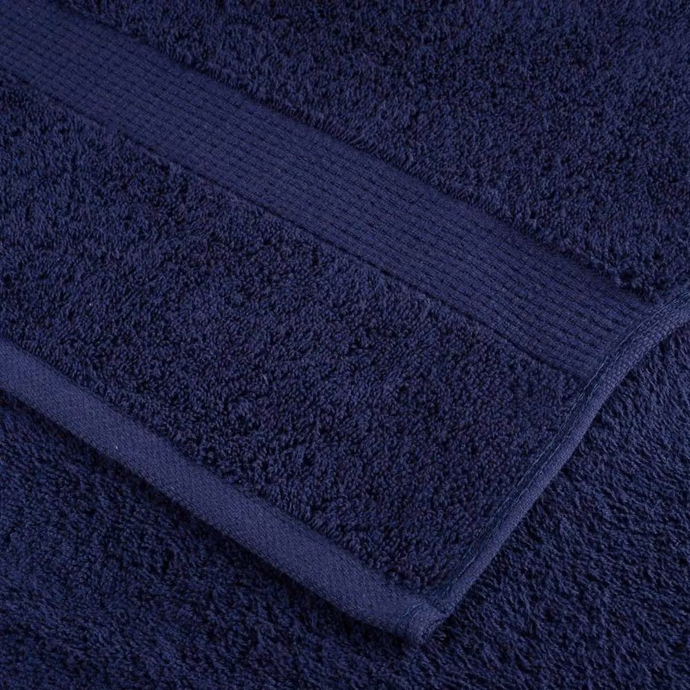 Berkfield Home SOLUND Premium Cotton Terry Soap Towels, 2 Pack, Navy Blue, W/D/H: 30 x 30 x 30 cm – 4