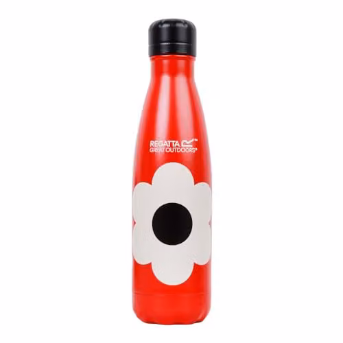 Regatta Orla Kiely Red Vacuum Insulated Stainless Steel Bottle, 0.5 l