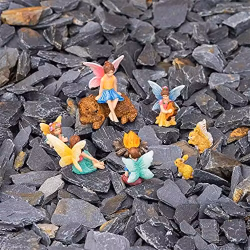 Globrite Set of 9 Multicolour Mini Fairy Garden Ornaments and Miniature Figurines – 6