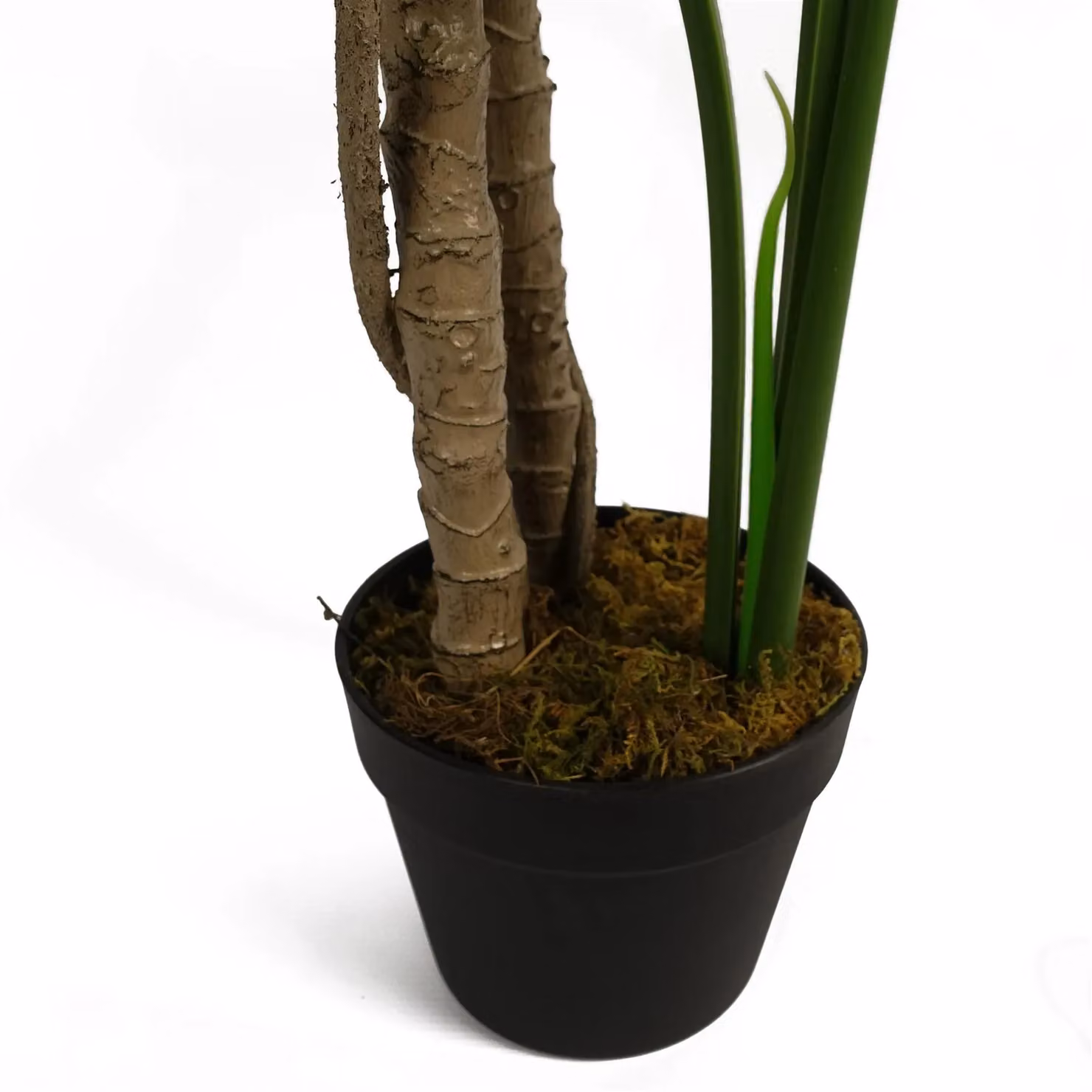 Leaf Luxury Monstera Artificial Plant in a Black Pot, Green, Height: 150 cm – 4