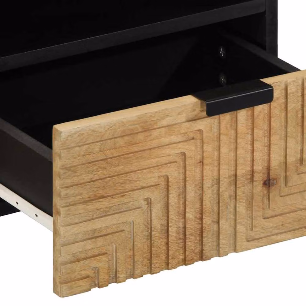 Berkfield Home Beautiful Coffee Table in Brown Solid Mango Wood, W/D/H: 80 x 54 x 40 cm – 4