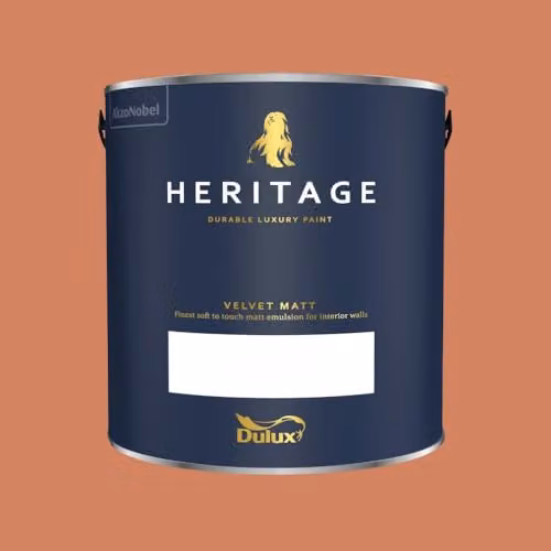 Dulux Trade Heritage Matt Dispersion Paint in Inca Orange, 2.5l – 2