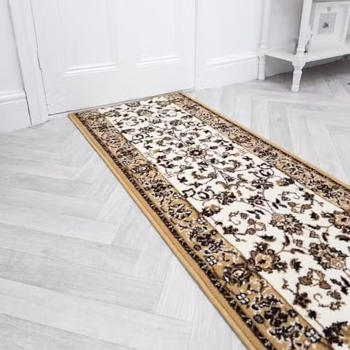 runrug Oriental Hallway Runner Rug, Beige, W: 60 cm, L: 180 cm – 1