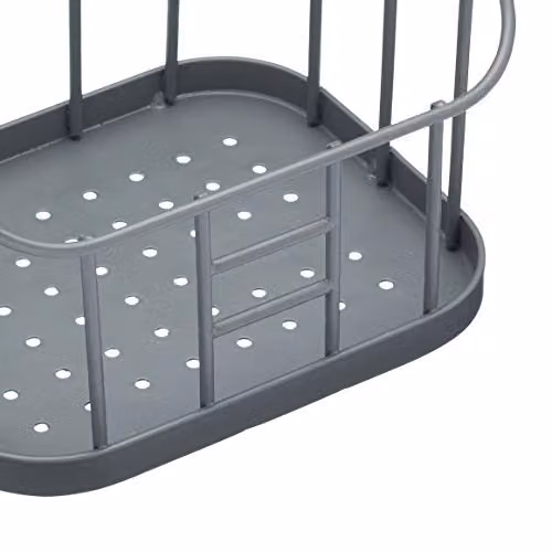 KitchenCraft Living Nostalgia Wire Sink Tidy, Grey, W: 18.0 cm, D: 14.0 cm, H: 21.5 cm – 2
