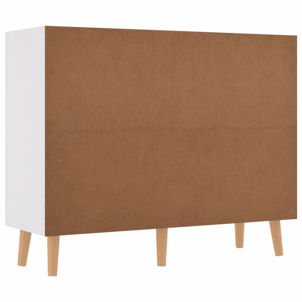 Berkfield Home White Sideboard in Engineered Wood W/D/H: 90 x 30 x 72 cm – 3