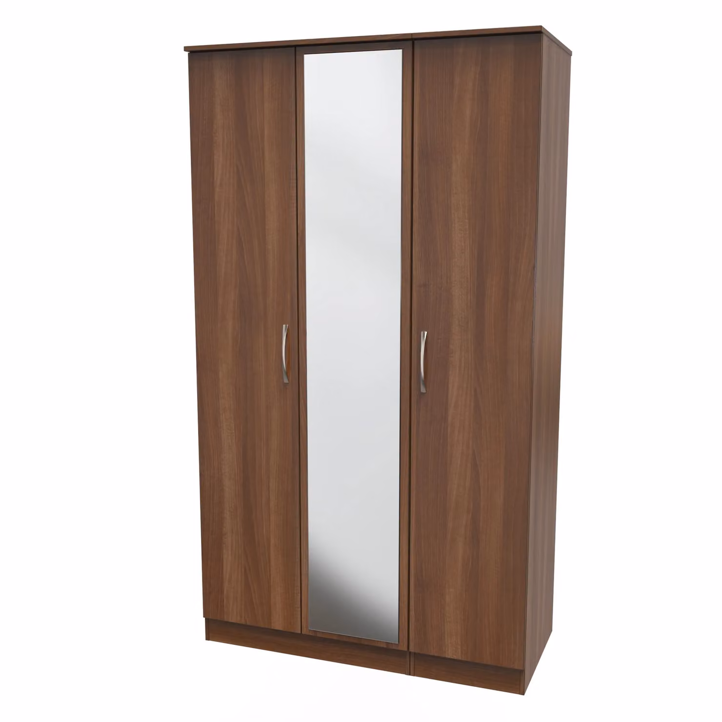 Ready Assembled 2 U Hampshire Triple Mirror Wardrobe in Walnut – 2