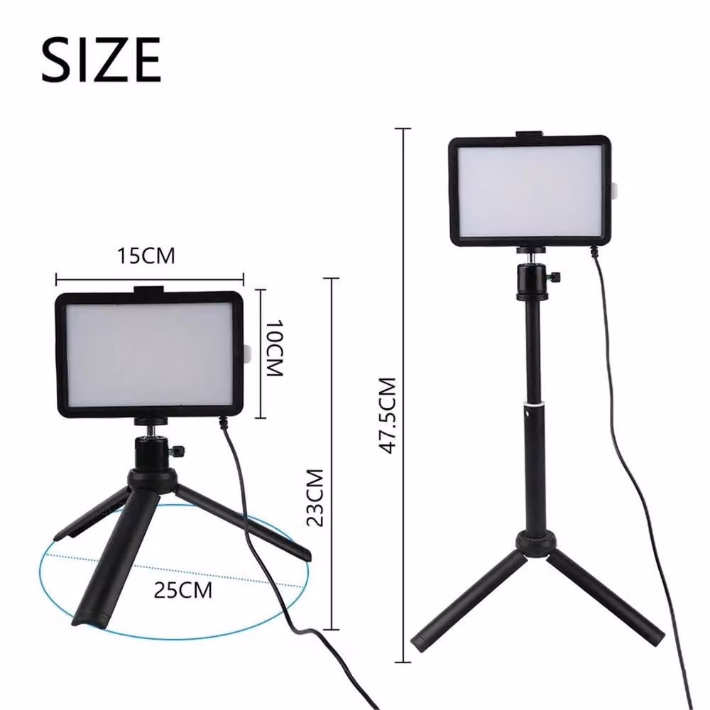 EONLION Portable LED Studio Lamp for Photography and Live Streaming, Black – 2