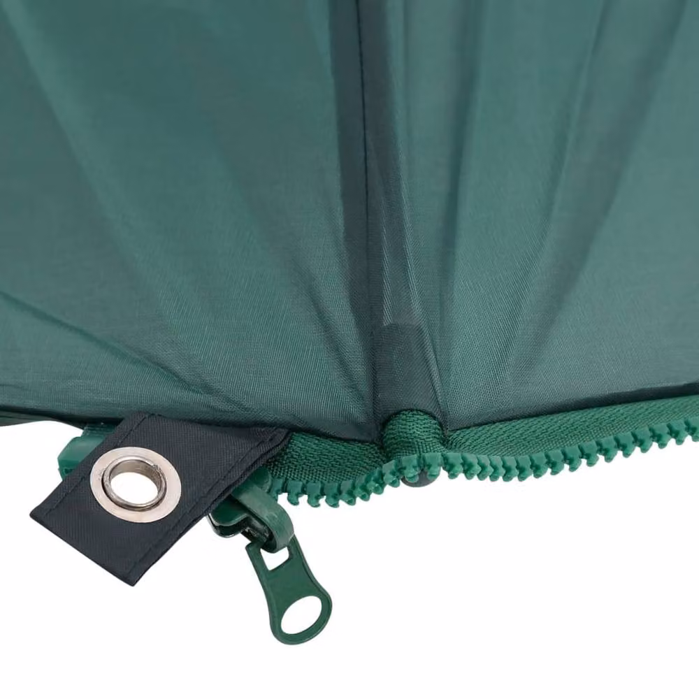 Berkfield Home Fishing Umbrella in Green, W: 220 cm, D: 193 cm – 2