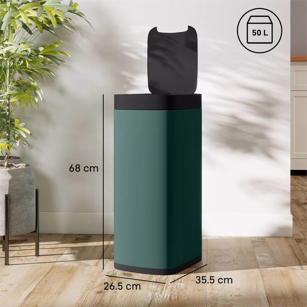 EONLION 50L Sensor Bin in Green, Fingerprint-Proof Touchless Kitchen Bin – 2