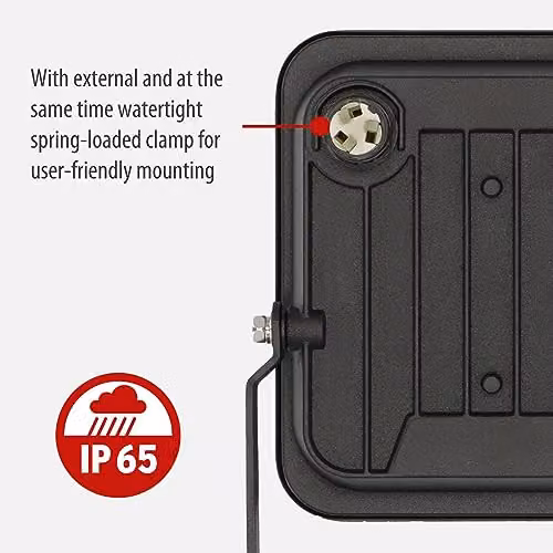 Brennenstuhl Jaro 4060 LED Outdoor Floodlight, 30W, 3450 Lumens, Black – 3