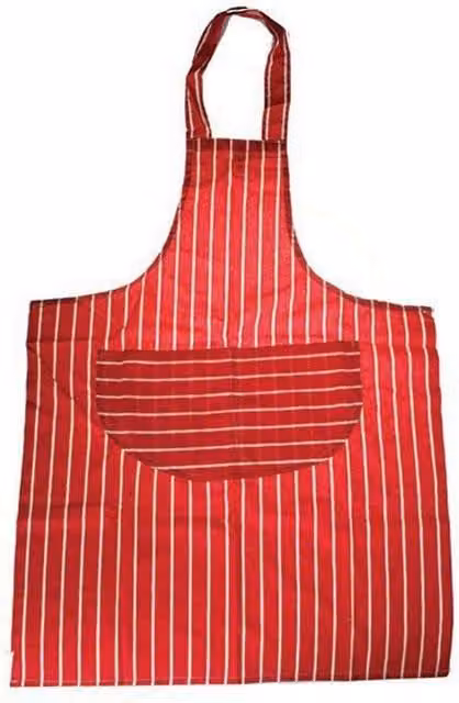 Universal Textiles Butchers Stripe Apron in Red, White and Multicolour – 1