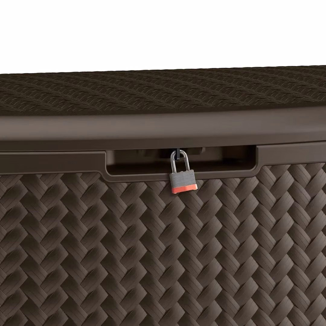 Rowlinsons Minnesota 469L Storage Box in Java Brown, W: 134 cm, D: 74 cm, H: 66 cm – 2