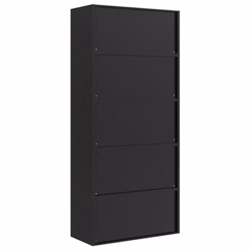 vidaXL Metal File Cabinet in Black Anthracite with Lock and Adjustable Shelves, W/D/H: 90 x 40 x 240 cm – 2