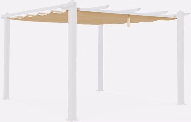 sweeek Replacement Pergola Canopy Roof in Beige Polyester, 3 x 4 m